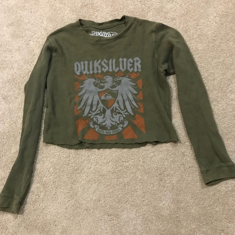 cropped long sleeve shirt